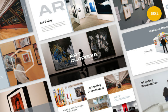 Art Exhibition - Google Slides: A Minimalist Masterpiece for Modern Presentations