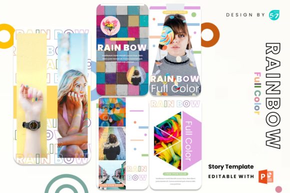 Bring Your Feed to Life: The Instagram Stories Template - Rainbow