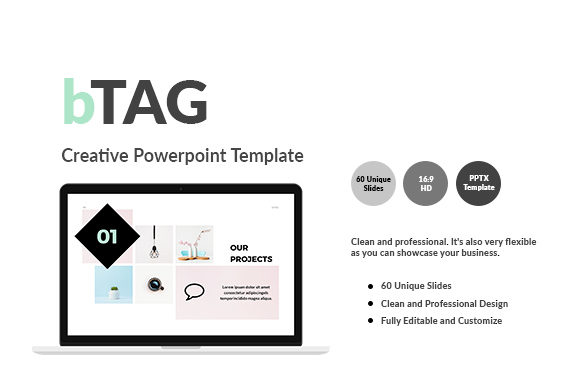 BTAG - Creative Powerpoint Template: Clean, Professional Slides