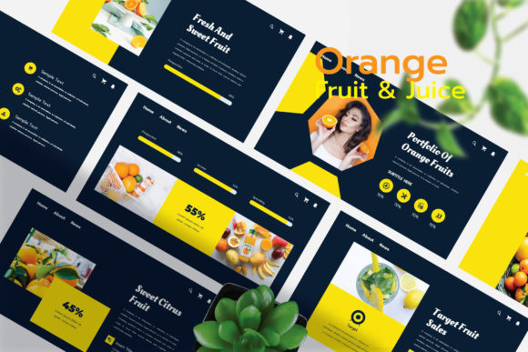 Elevate Your Slides: The Orange – Fruit PowerPoint Template