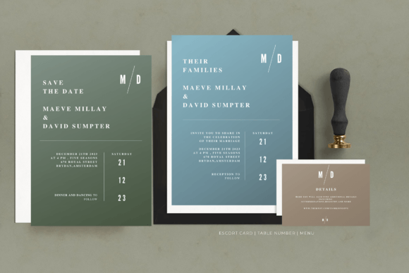 Elevate Your Wedding: The Minimalistic Modern Wedding Card Model