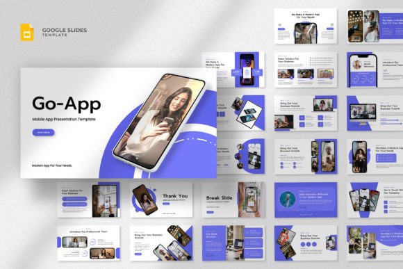 Go - Mobile App Google Slides Template: A Modern Pitch Deck