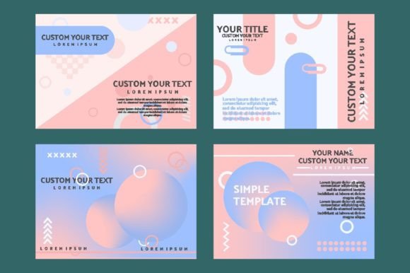 Pastel Perfection: Elevating Your Visuals with a Soothing Template Set