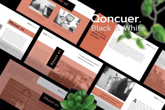 Qoncuer: Elevate Your Slides with Black and White Powerpoint