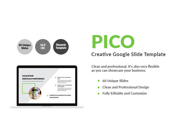 Streamline Your Strategy with the Pico - Creative Google Slides Template