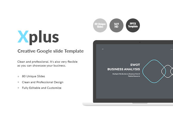Xplus: A Clean & Professional Google Slides Template